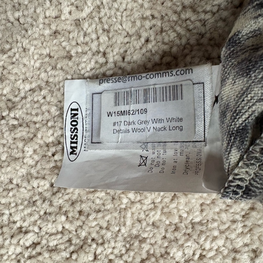 Missoni Gray and White Knit Sweater - Picture 5 of 8
